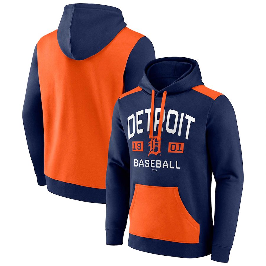 Men 2023 MLB Detroit Tigers blue Sweatshirt style 1->detroit tigers->MLB Jersey